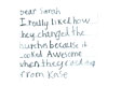 Letters from Kase and Sacha, Raglan Area School